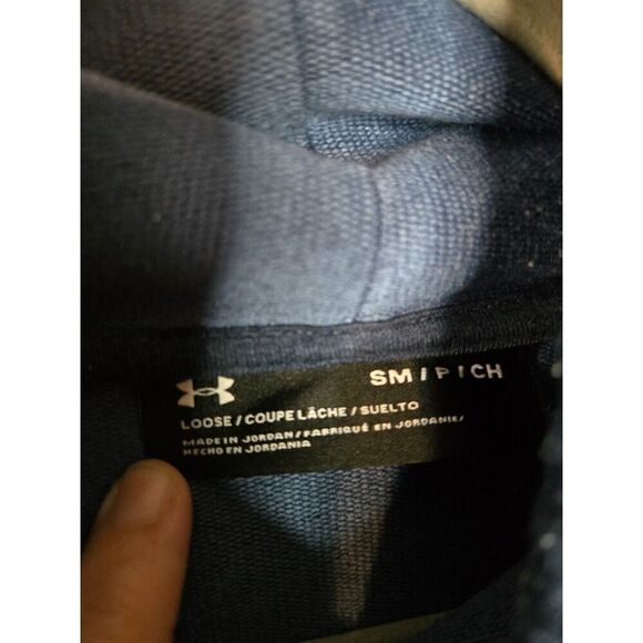 Under Armour Women's Blue Scuba Neck Loose Fit Sweatshirt Size Small - Picture 2 of 6